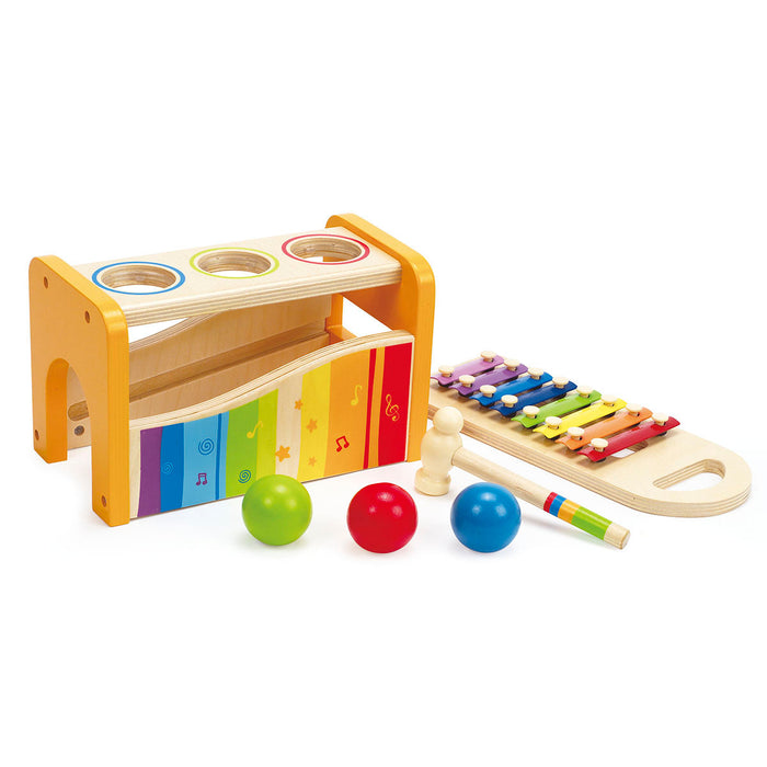 Hape Pound & Tap Bench with Slide Out Xylophone