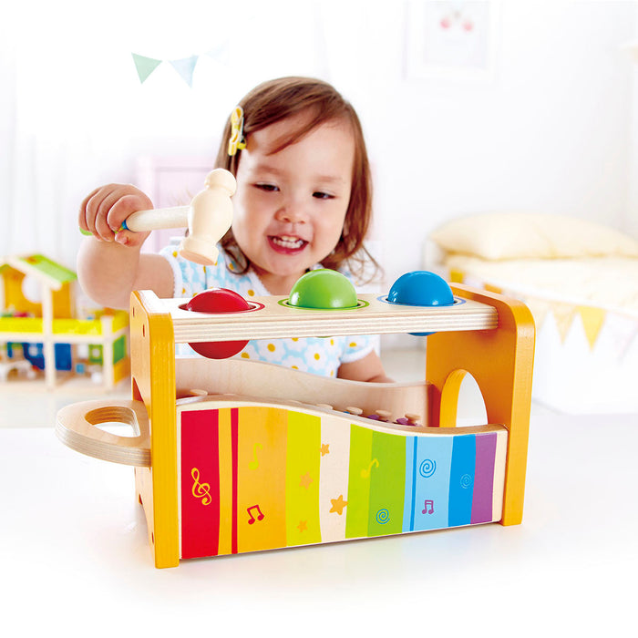 Hape Pound & Tap Bench with Slide Out Xylophone