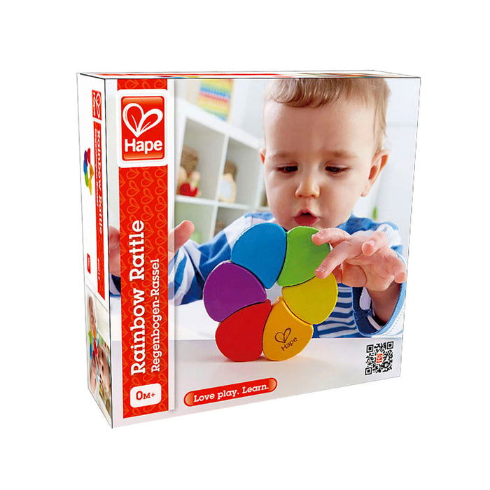 Hape Wooden Rainbow Rattle