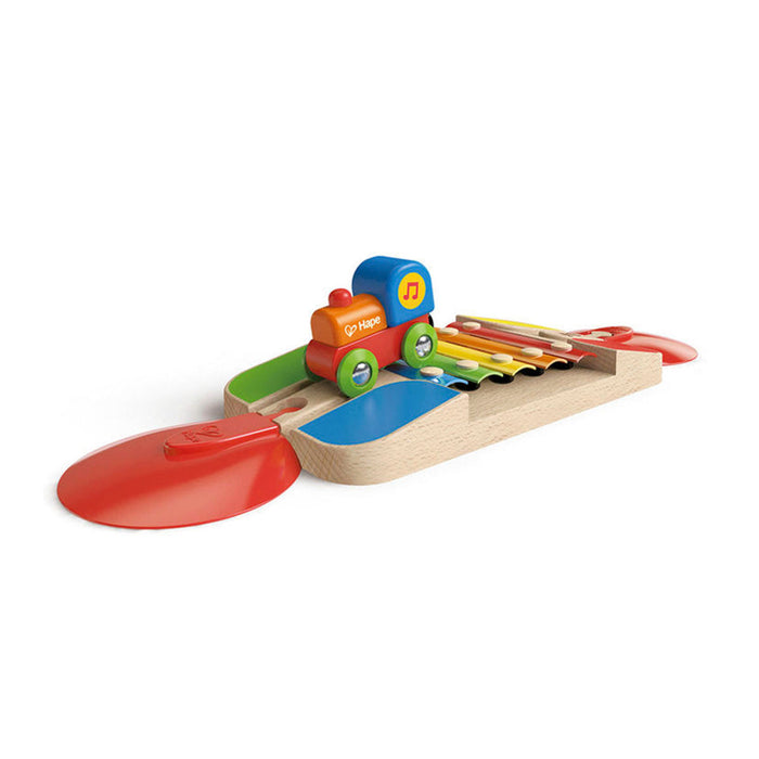Tren y Vía Melódica de Xilófono Hape Instrumento Musical de Juguete