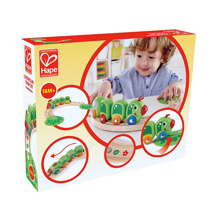 Hape Wooden Railway Train Set