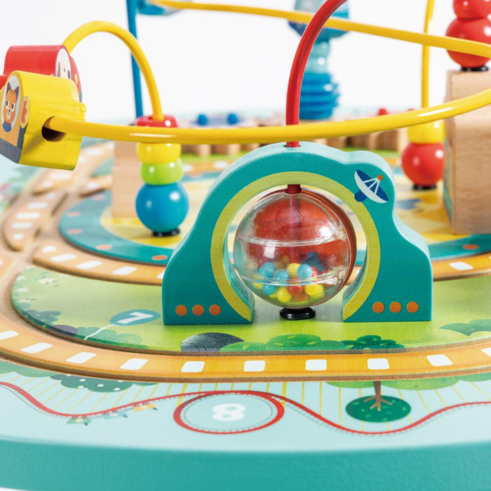 Hape Railway and Labyrinth Table