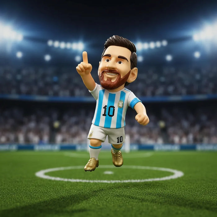 Messi Figure Combo + 5 World Cup 2026 Sticker Packs